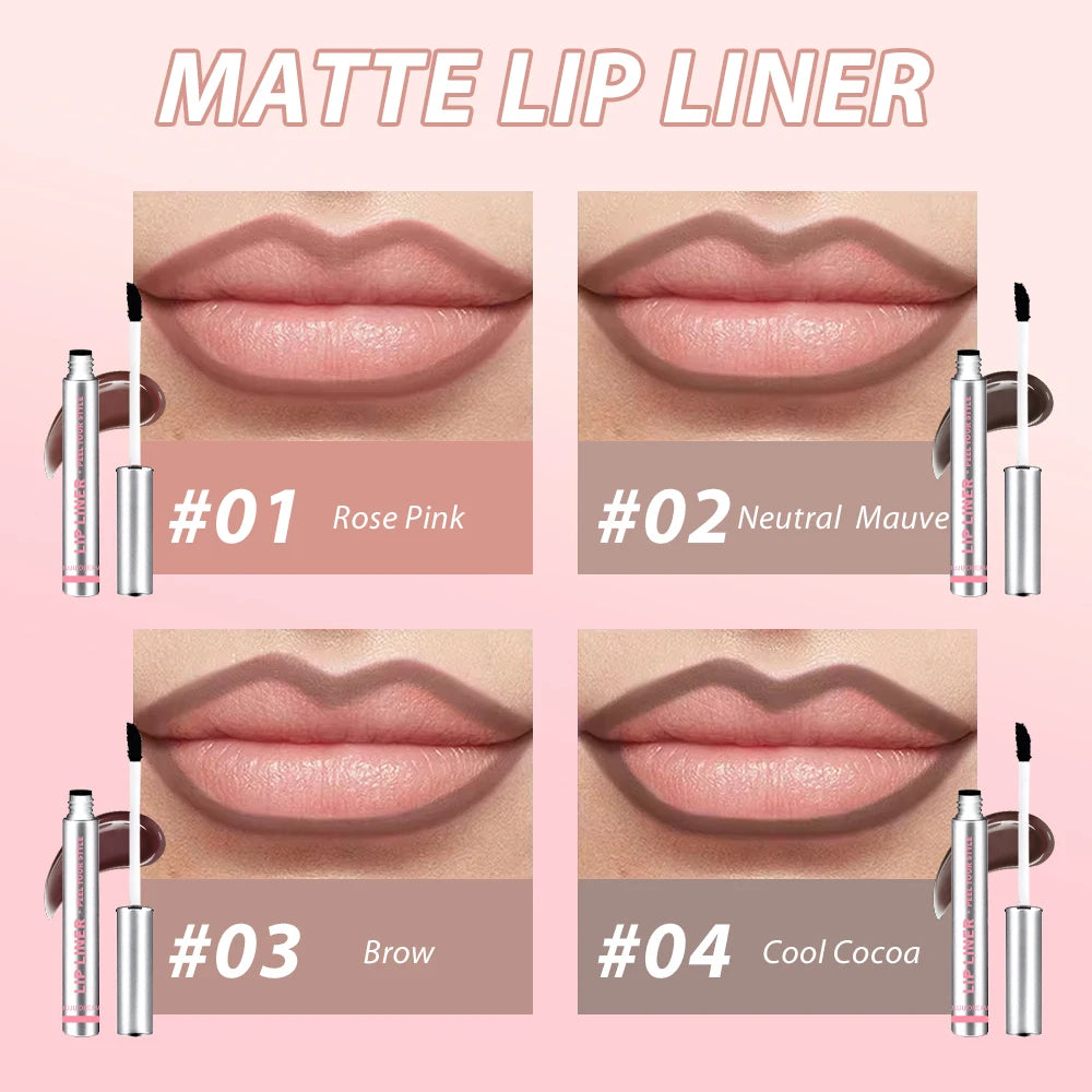 16 Pcs Lip Gloss Lipstick Set+Peel-Off Lip Liner Matte Long-Lasting Waterproof Liquid Velvet Non-Stick Formula Stain Cosmetic