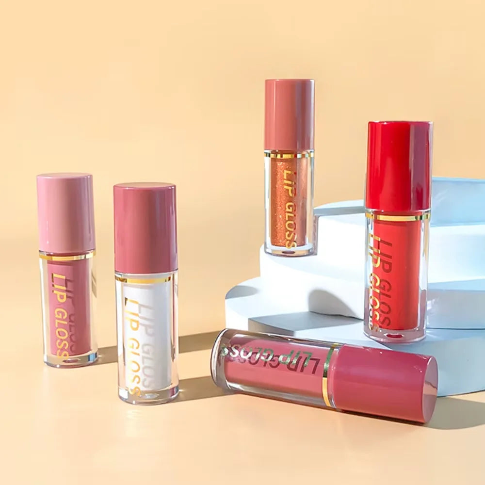 16 Pcs Lip Gloss Lipstick Set+Peel-Off Lip Liner Matte Long-Lasting Waterproof Liquid Velvet Non-Stick Formula Stain Cosmetic
