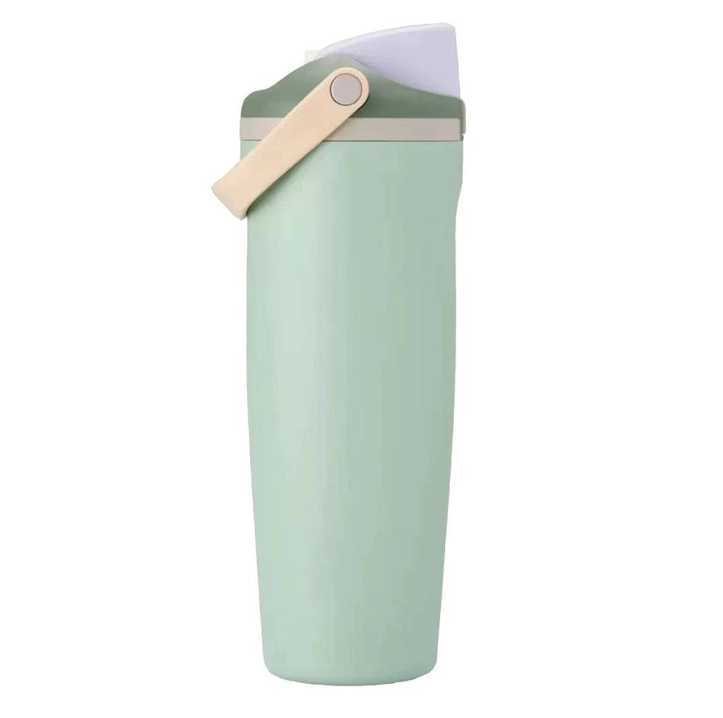 Sway 30oz Insulated Water Bottle Straw Double Wall Vacuum Thermos Cup Leakproof Hot/Cold Drink for Gym Office Camping Car Travel