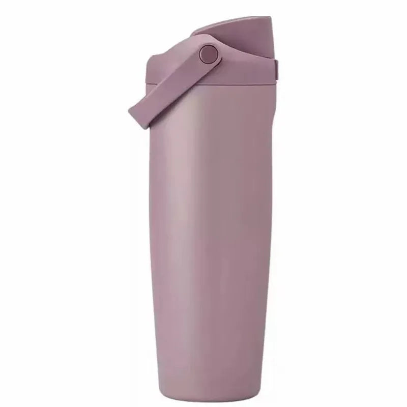 Sway 30oz Insulated Water Bottle Straw Double Wall Vacuum Thermos Cup Leakproof Hot/Cold Drink for Gym Office Camping Car Travel