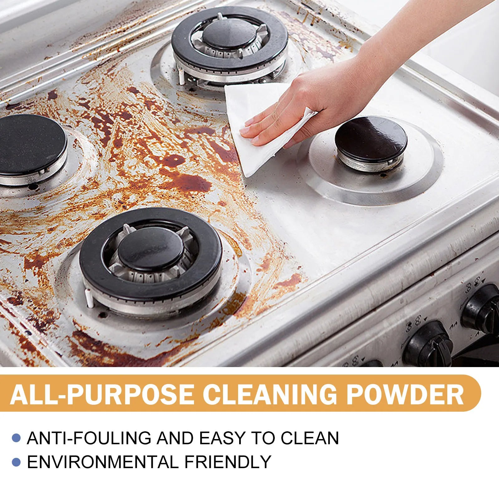 Multi Purpose Cleaning Powder Powerful Remove Stain Deep Clean Deodorize Refresh Kitchen Bathroom Household Daily Cleanse Powder