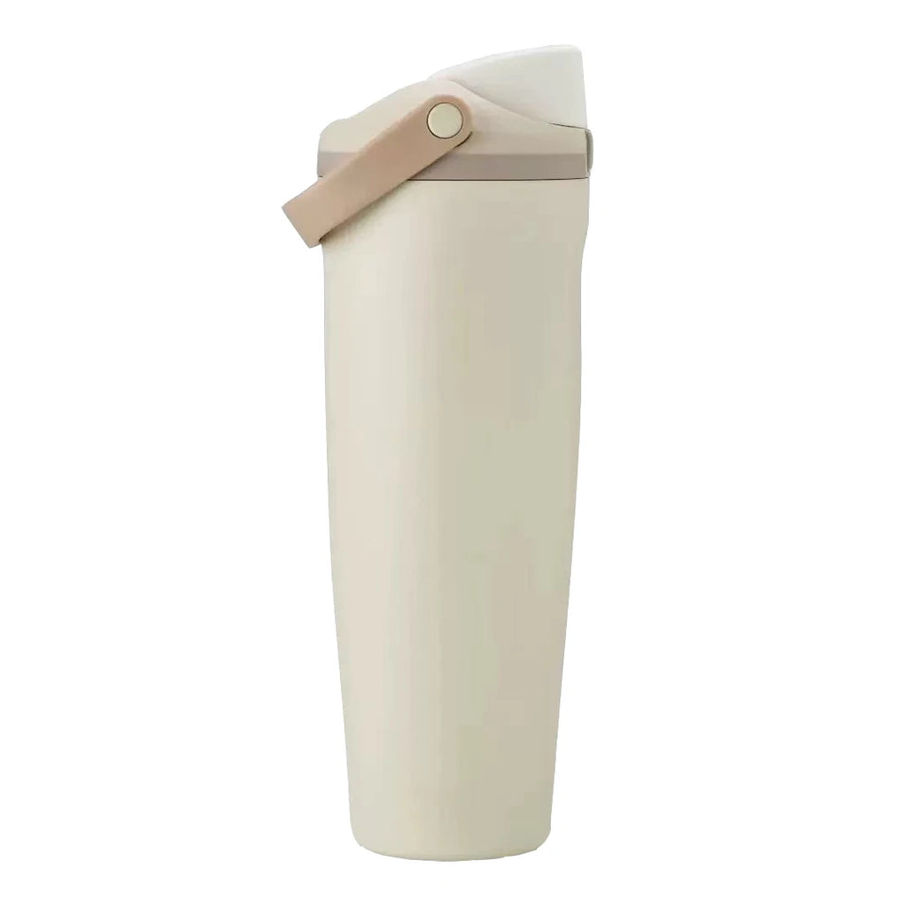 Sway 30oz Insulated Water Bottle Straw Double Wall Vacuum Thermos Cup Leakproof Hot/Cold Drink for Gym Office Camping Car Travel