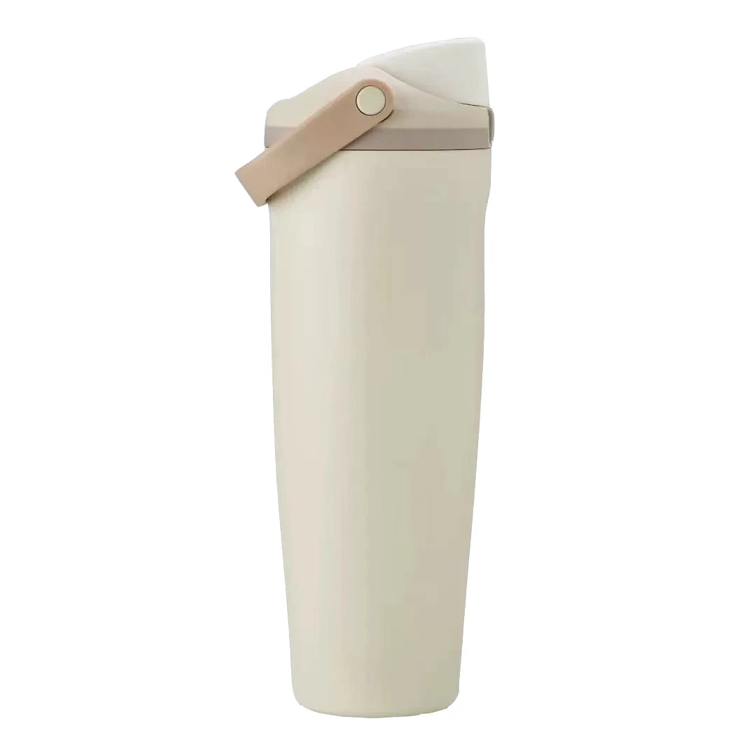 Sway 30oz Insulated Water Bottle Straw Double Wall Vacuum Thermos Cup Leakproof Hot/Cold Drink for Gym Office Camping Car Travel