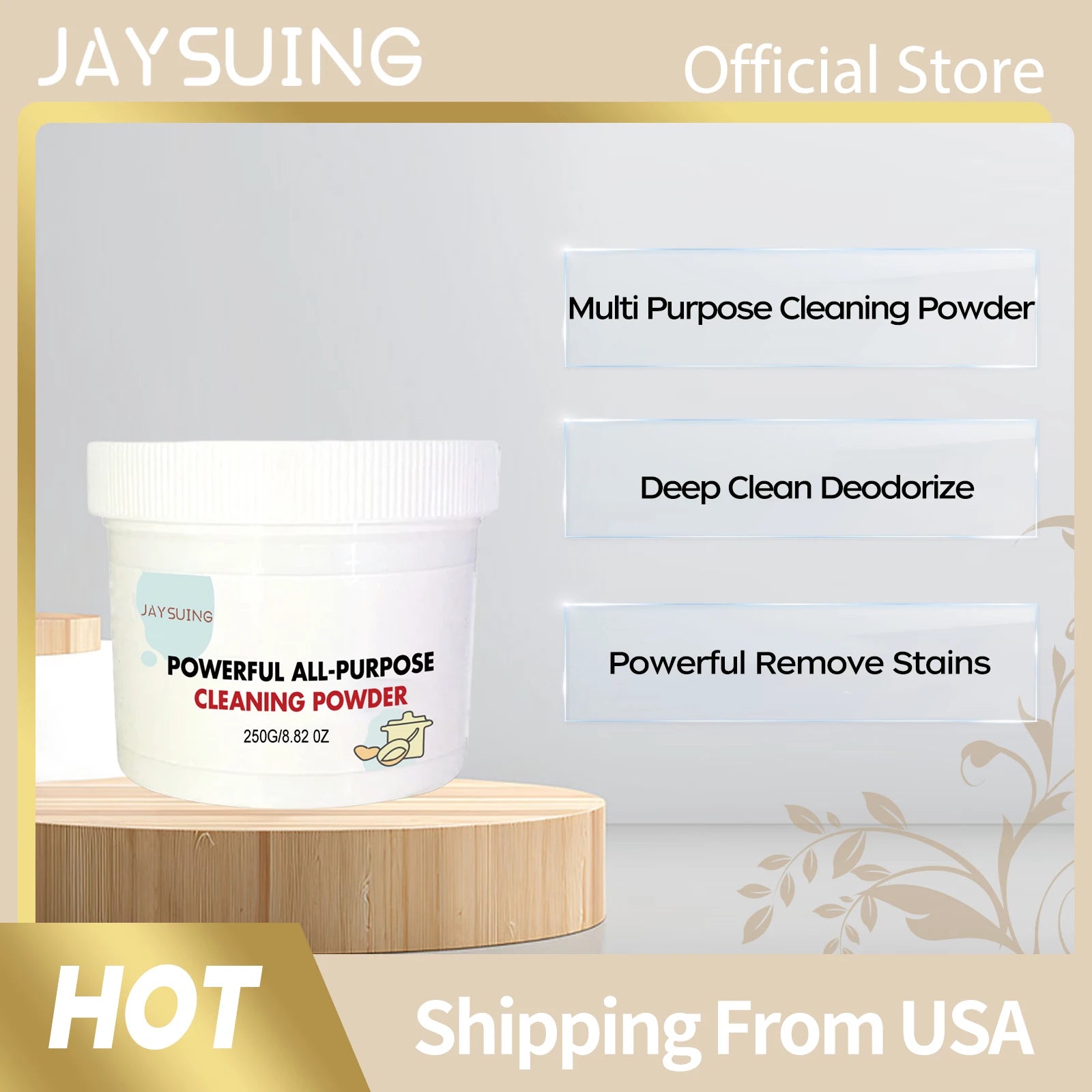 Multi Purpose Cleaning Powder Powerful Remove Stain Deep Clean Deodorize Refresh Kitchen Bathroom Household Daily Cleanse Powder