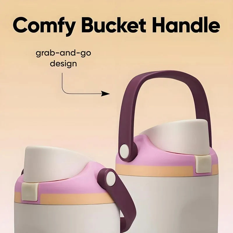 Sway 30oz Insulated Water Bottle Straw Double Wall Vacuum Thermos Cup Leakproof Hot/Cold Drink for Gym Office Camping Car Travel