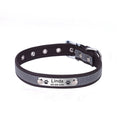 Personalized Dog Collar Leather Reflective Cat Collar Custom Engraved ID Tag Engraved For Puppy Large Dogs  Pet accessories