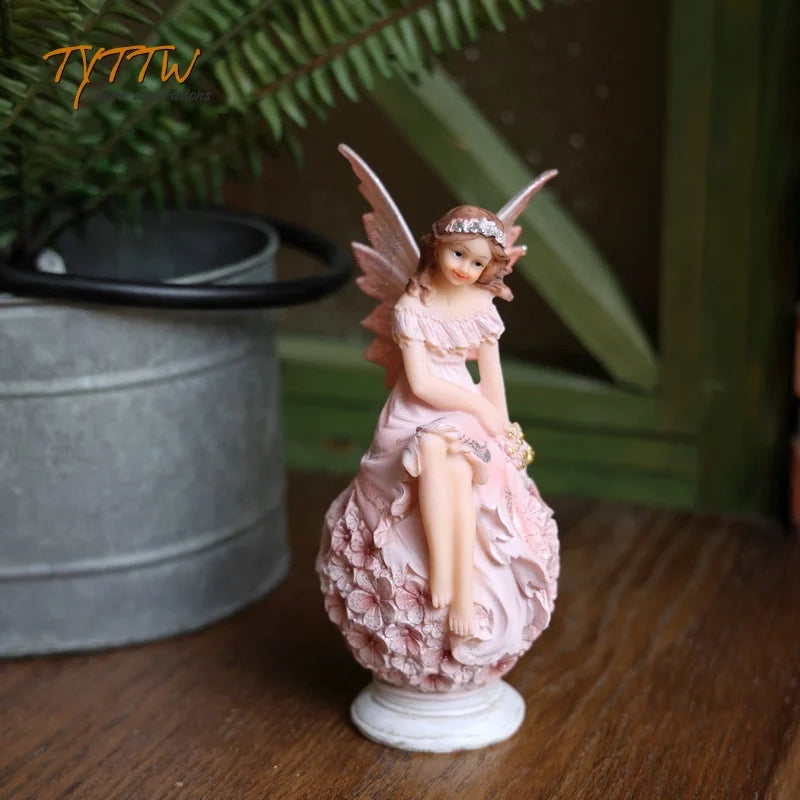 Flower Fairy Decoration Home Decor Girl Gift Decorations For Home Miniature Figurines Fairy Garden Decoration Desk Decoration