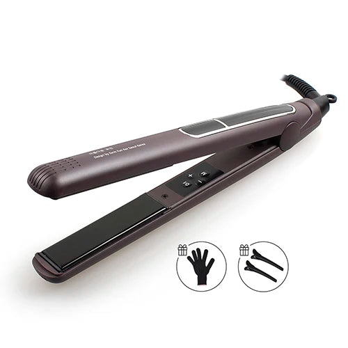 Korean Hair Straightener Keratin Treatment Floating Wide Plate Ceramic Flat Iron Dual Voltage Hair Curling Iron Salon Styler