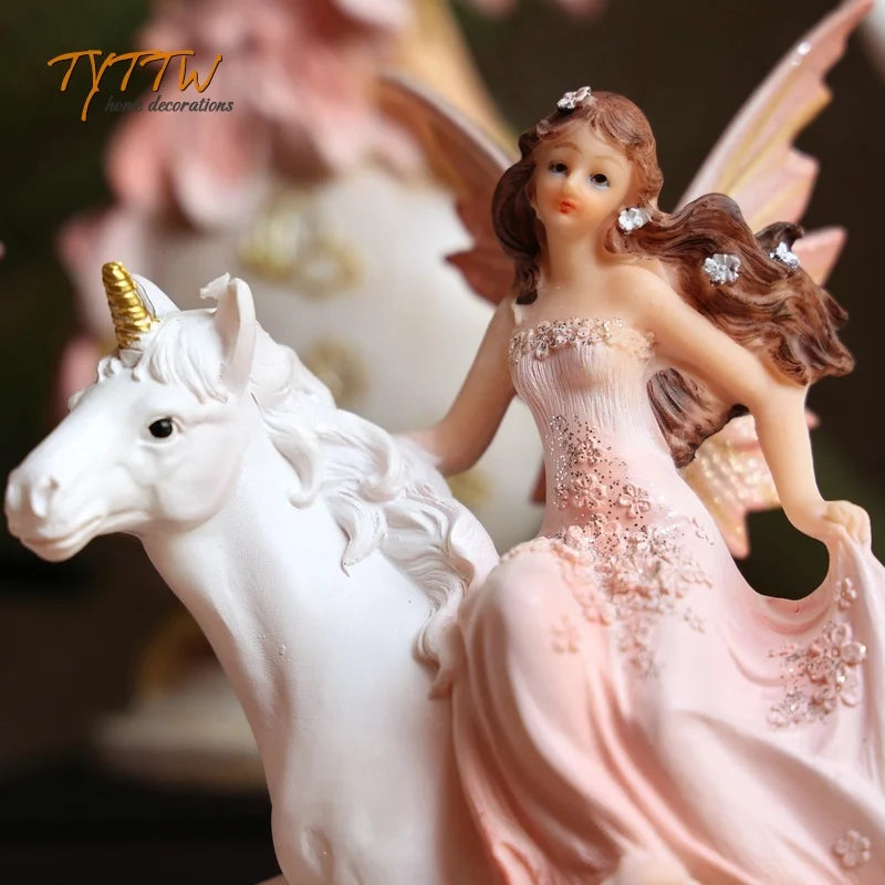 Flower Fairy Decoration Home Decor Girl Gift Decorations For Home Miniature Figurines Fairy Garden Decoration Desk Decoration