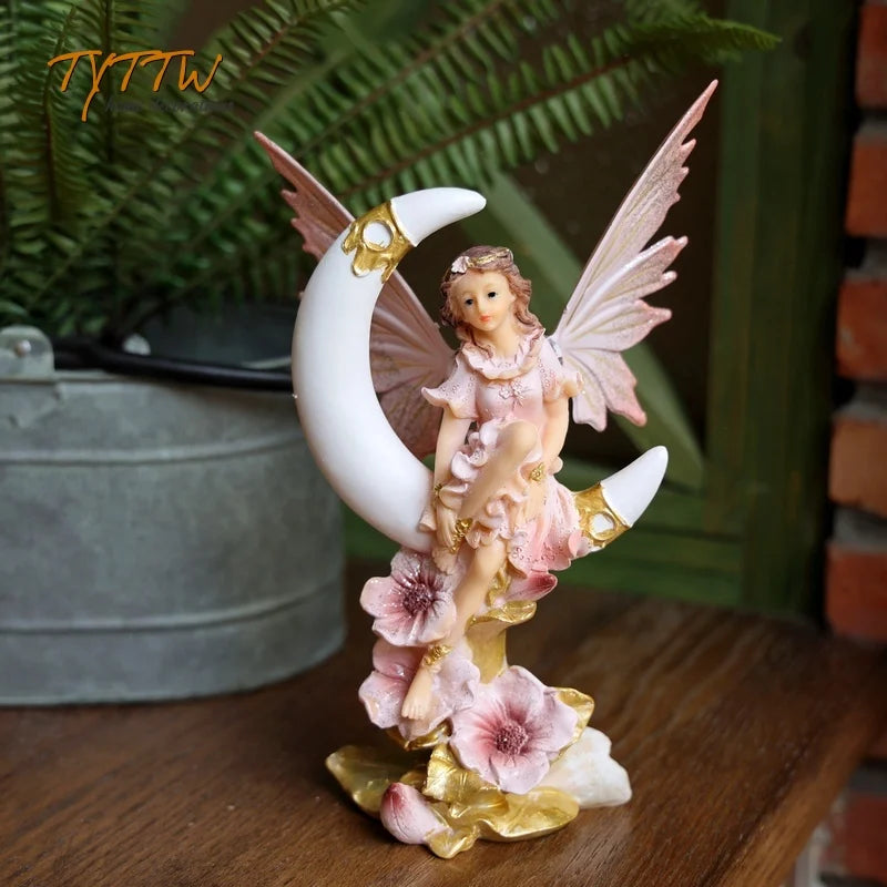 Flower Fairy Decoration Home Decor Girl Gift Decorations For Home Miniature Figurines Fairy Garden Decoration Desk Decoration