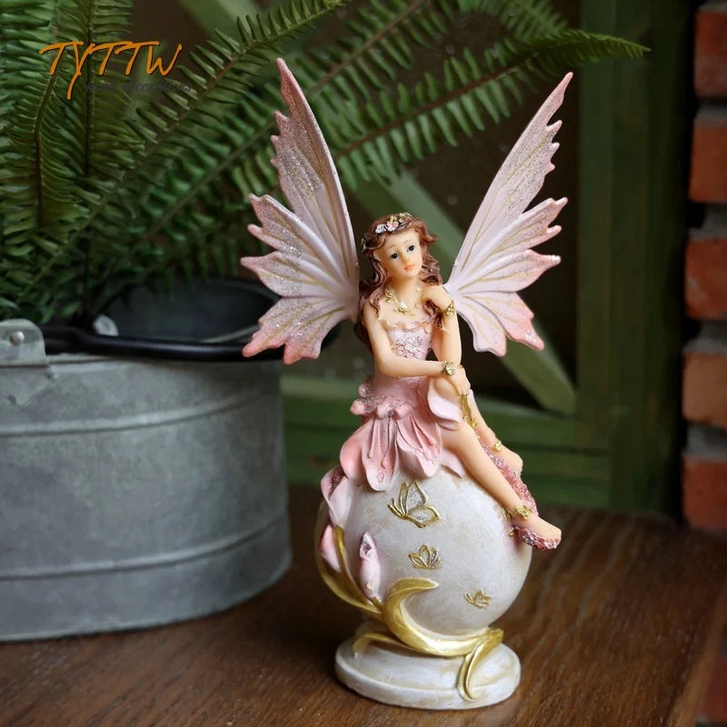 Flower Fairy Decoration Home Decor Girl Gift Decorations For Home Miniature Figurines Fairy Garden Decoration Desk Decoration