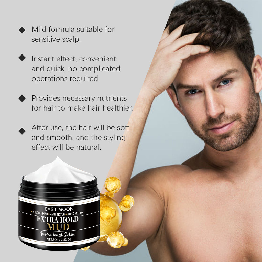 Keratin Hair Styling Cream Strong Hold Reduce Curly Matte Finished Keep Smoothing Non Sticky Improve Frizz Men Hair Shaping Gel