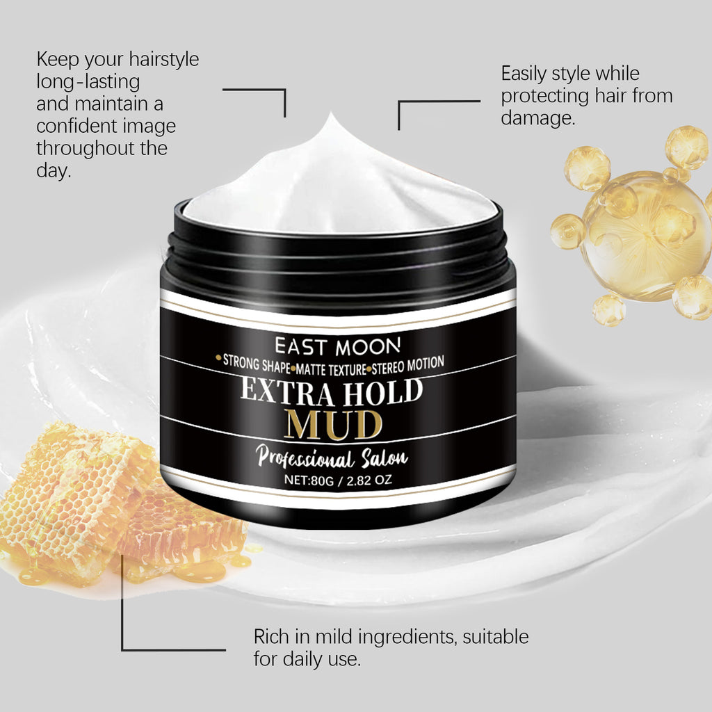 Keratin Hair Styling Cream Strong Hold Reduce Curly Matte Finished Keep Smoothing Non Sticky Improve Frizz Men Hair Shaping Gel