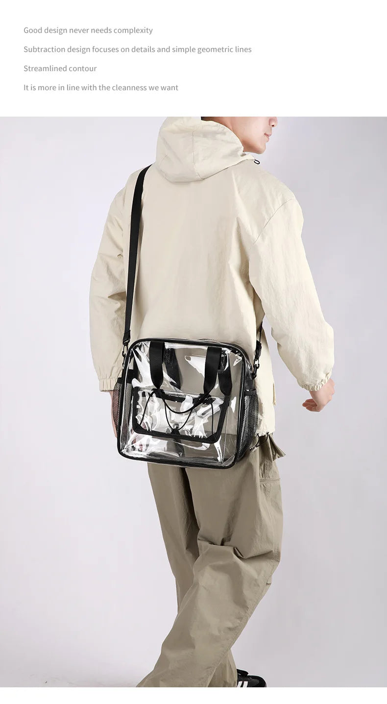 Ladies' shoulder bagTransparent swimming bag PVC travel storage bag travel bag sports stadium concert beach student fashion bag