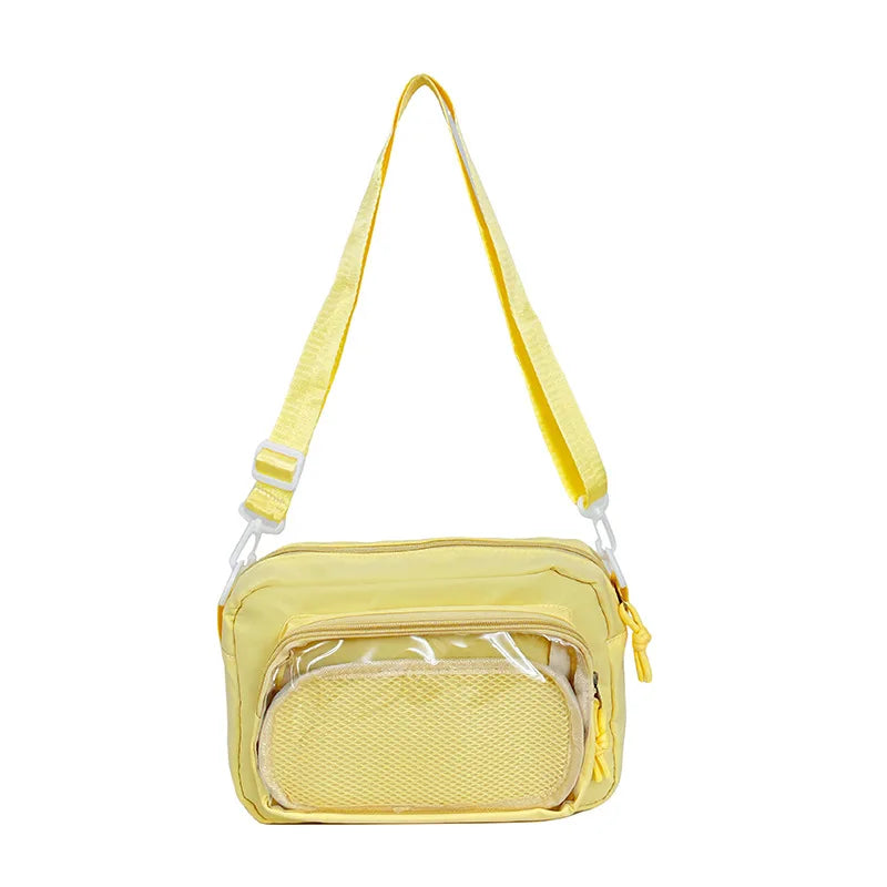 Japan and South Korea Cute Small Bag Female anime Pain Bag Pure Color Small Fresh Student Korean Simple Bag Crossbody Bag Female