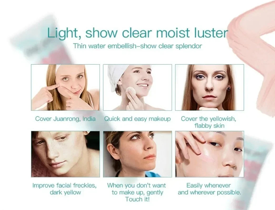 Face Primer Cream,Invisible Pore Base Stick Makeup Concealer Isolation Makeup Front Pore Base Modifying Skin Color Primer Makeup