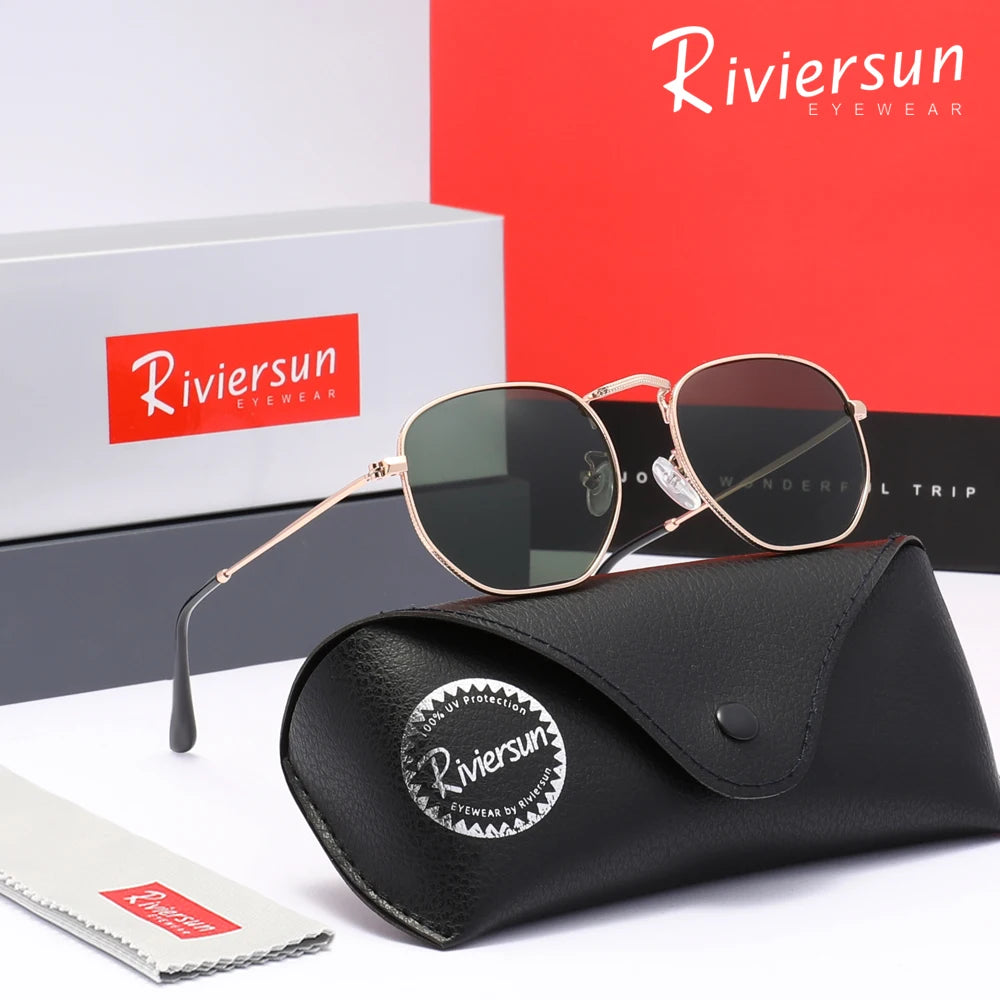 Classical Business Male Sunglasses Men Women Driving Outdoor Travel Round Frame Causal Anti-glare Retro Eyeglasses
