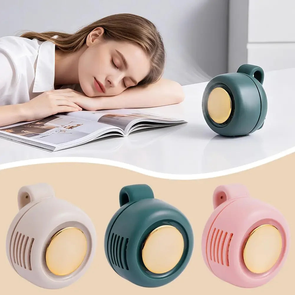Portable Silent Bladeless Electric Fan Mini Clip On Waist Whirlwind Fan Summer Outdoor Gym Fast Cooling Rechargeable Fan