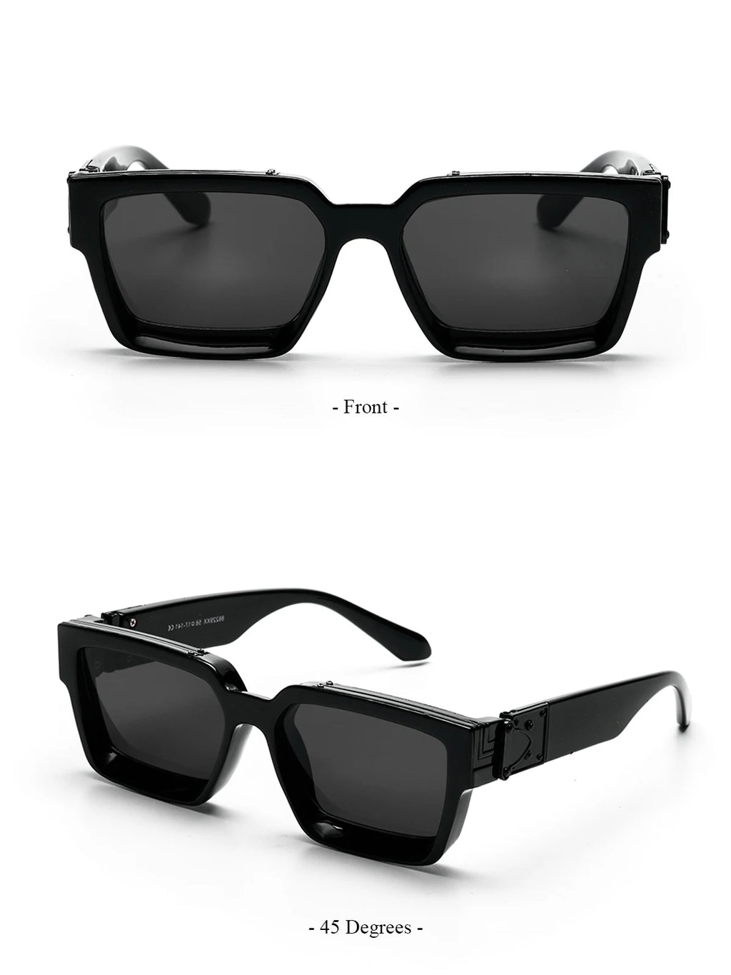 Ruiao Retro Black Millionaire Shades Luxury Sunglasses 2026 For Men Designer Famous Brand Square Sun Glasses Man Women Sunglass