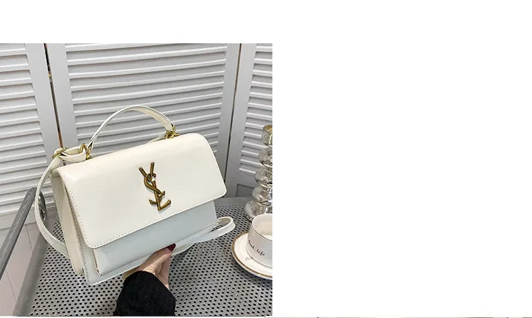 High-End Leather Women Diaper Bag Classic Designer Paris Casual Simple Vintage Trendy Design with Adjustable Shoulder Strap