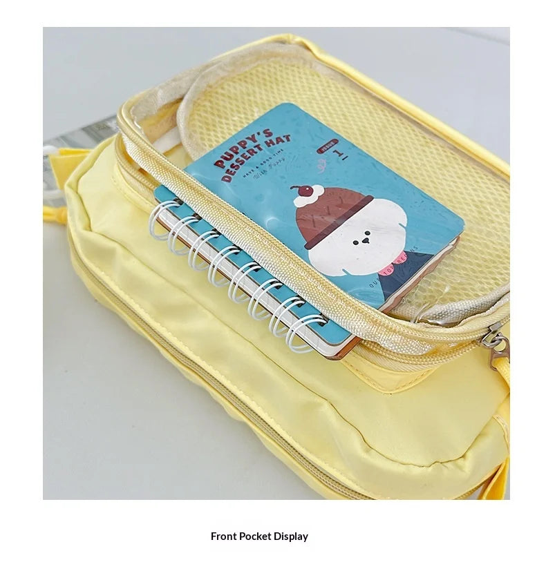 Japan and South Korea Cute Small Bag Female anime Pain Bag Pure Color Small Fresh Student Korean Simple Bag Crossbody Bag Female