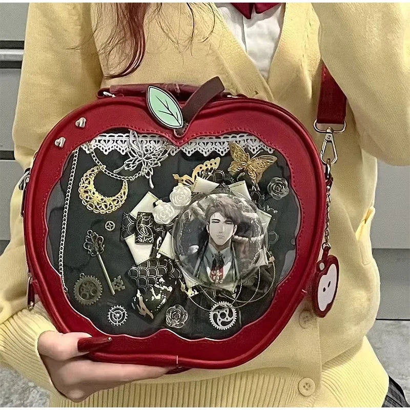 Creative Women's Ita Bag,original Cute Kawaii Ita Backpack,apple Five Pointed Star Street Fashion Harajuku Girl Crossbody Bag