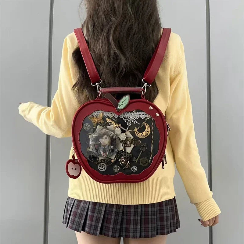Creative Women's Ita Bag,original Cute Kawaii Ita Backpack,apple Five Pointed Star Street Fashion Harajuku Girl Crossbody Bag
