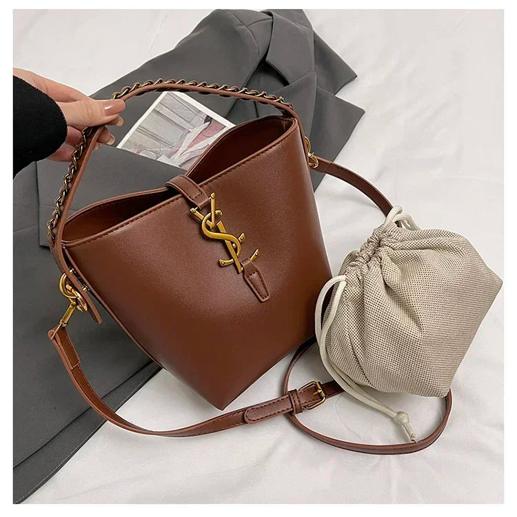 2026 Summer New! Light - Luxury Women's Bucket Bag - High - End Niche Design, Stylish Shoulder Messenger for All Occasions