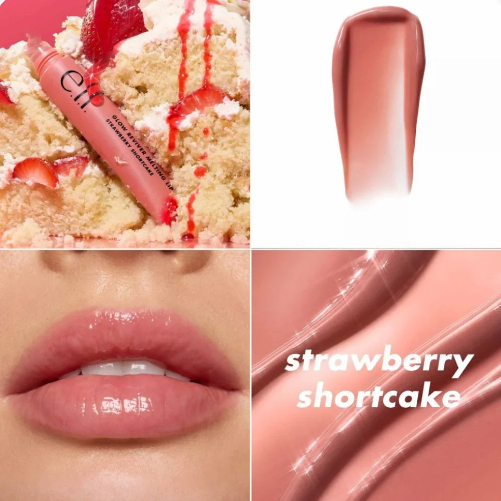 Elf Lip Gloss 6-Colors Lip Balm Optional Lightweight Hydrating Nourishing Repairing Improve Dryness Create Naturally Plump Lips