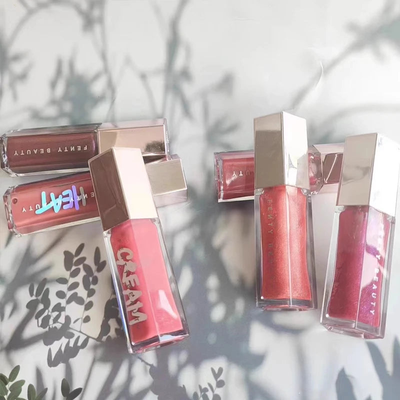 Fenty Beauty Lip Glow Long Lasting Waterproof Moisturizing Shiny Plumping Non-Sticky Glossy Lip Makeup for Daily Party Beauty