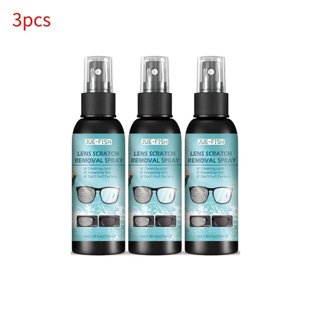 Eyeglass Cleaning Solution Multipurpose Glasses Care Liquid Lens Scratch Cleaning Tools High Concentration Glasses Repair Spray