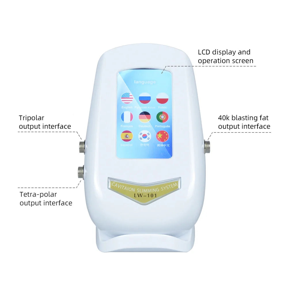 Nourishbel 3in1 Slimming Massage Cavitation Machine Multifunctional Equipment Facial Body Tightening Lifting Skincare Tool