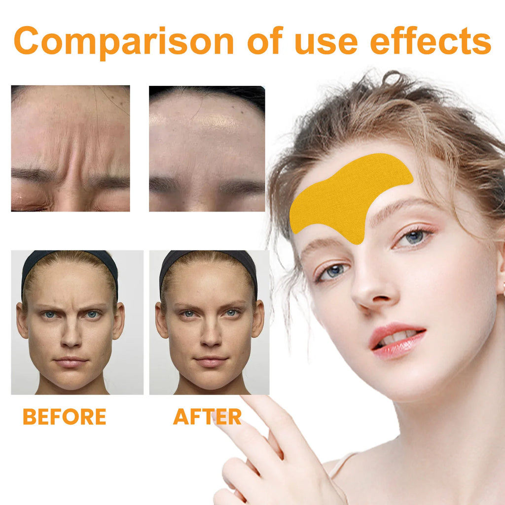 EELHOE Forehead Wrinkle Patch Lift Firming Skin Lightening Face Wrinkle Gel Patches Collagen Fade Fine Lines Facial Mask Care