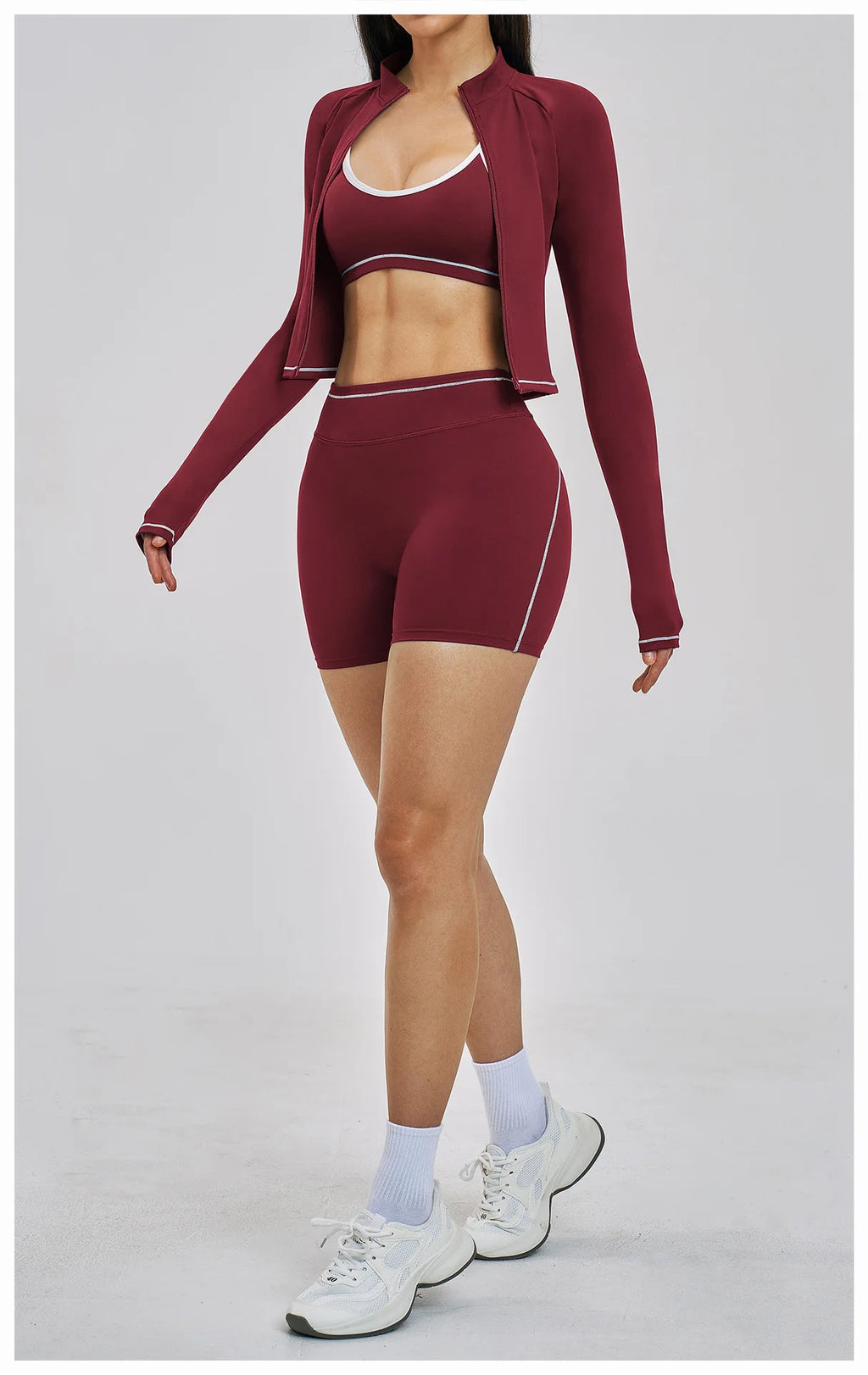 3PCS Sports Sets Woman Set Yoga Sexy Outfits Nude Feel Spring Summer Women's Gym Kit Female Fitness Clothing Outdoor Running