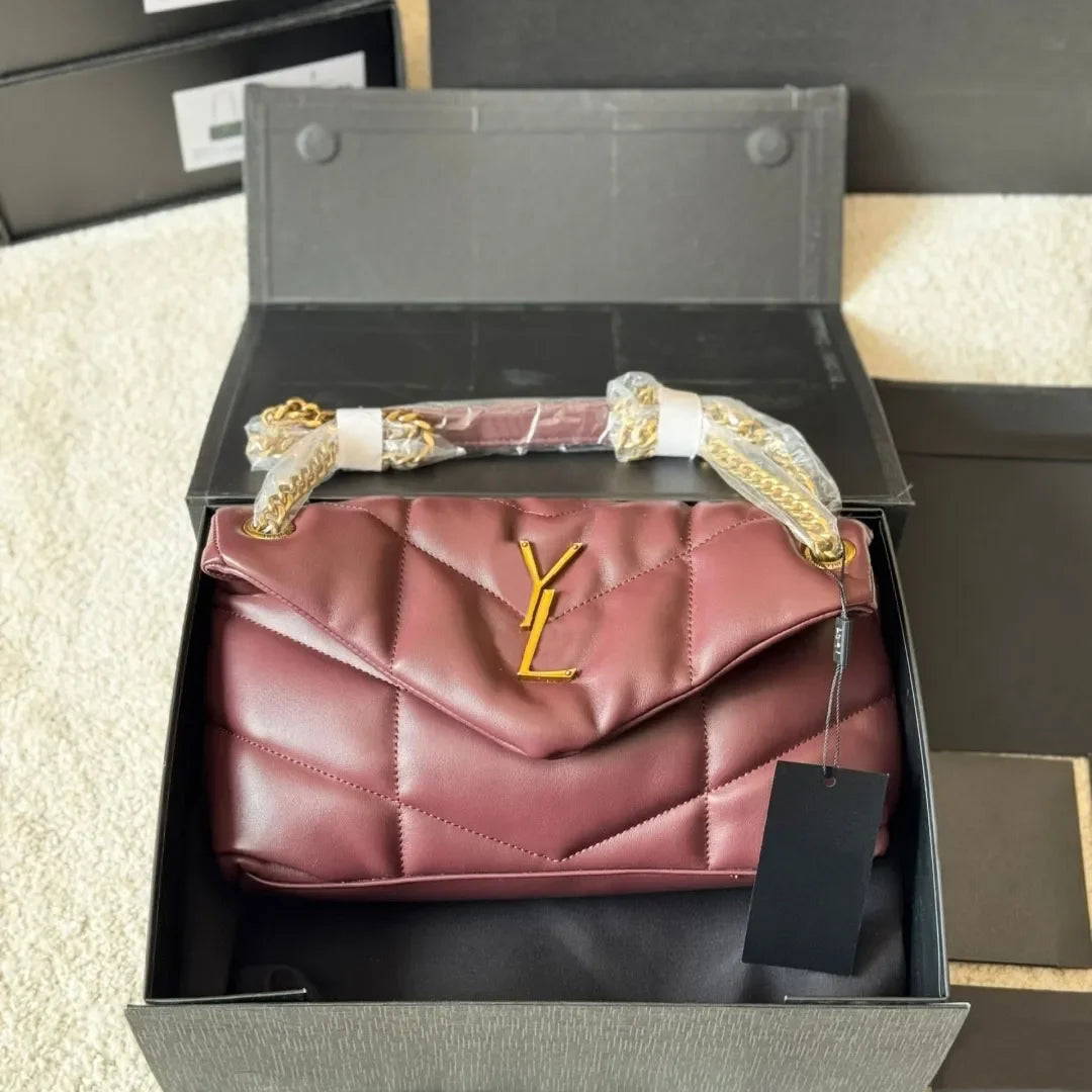 Designer Shoulder Luxury Woman Fashion Handbag Classic Womens Printed Retro Sweet Outdoors Purse Underarm Bag yslbags yslcross b
