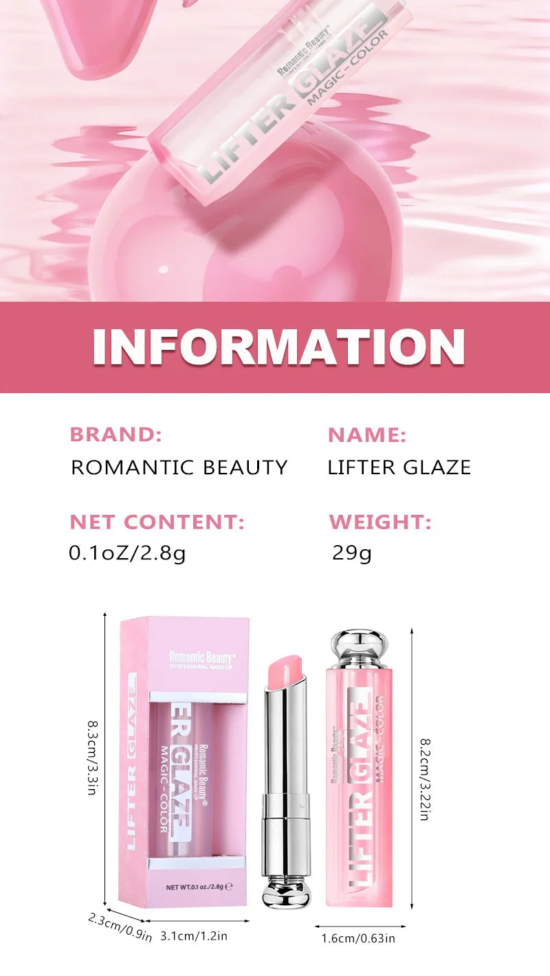 Color-Changing Lip Gloss - Hydrating & Non-Greasy Tinted Lip Oil, Mirror Shine & Plumping Effect, Moisturizing Reviving Lip Care