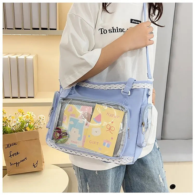 Ballet Girl Large Appetite Itabag Japanese Two-Dimension Single Shoulder Crossbody Bag Gift For Friends Women'S Handbag