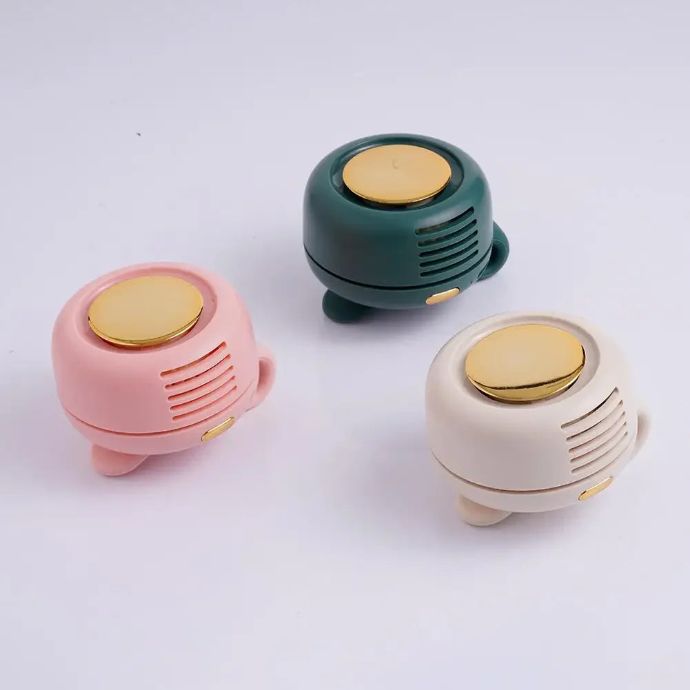 Portable Silent Bladeless Electric Fan Mini Clip On Waist Whirlwind Fan Summer Outdoor Gym Fast Cooling Rechargeable Fan