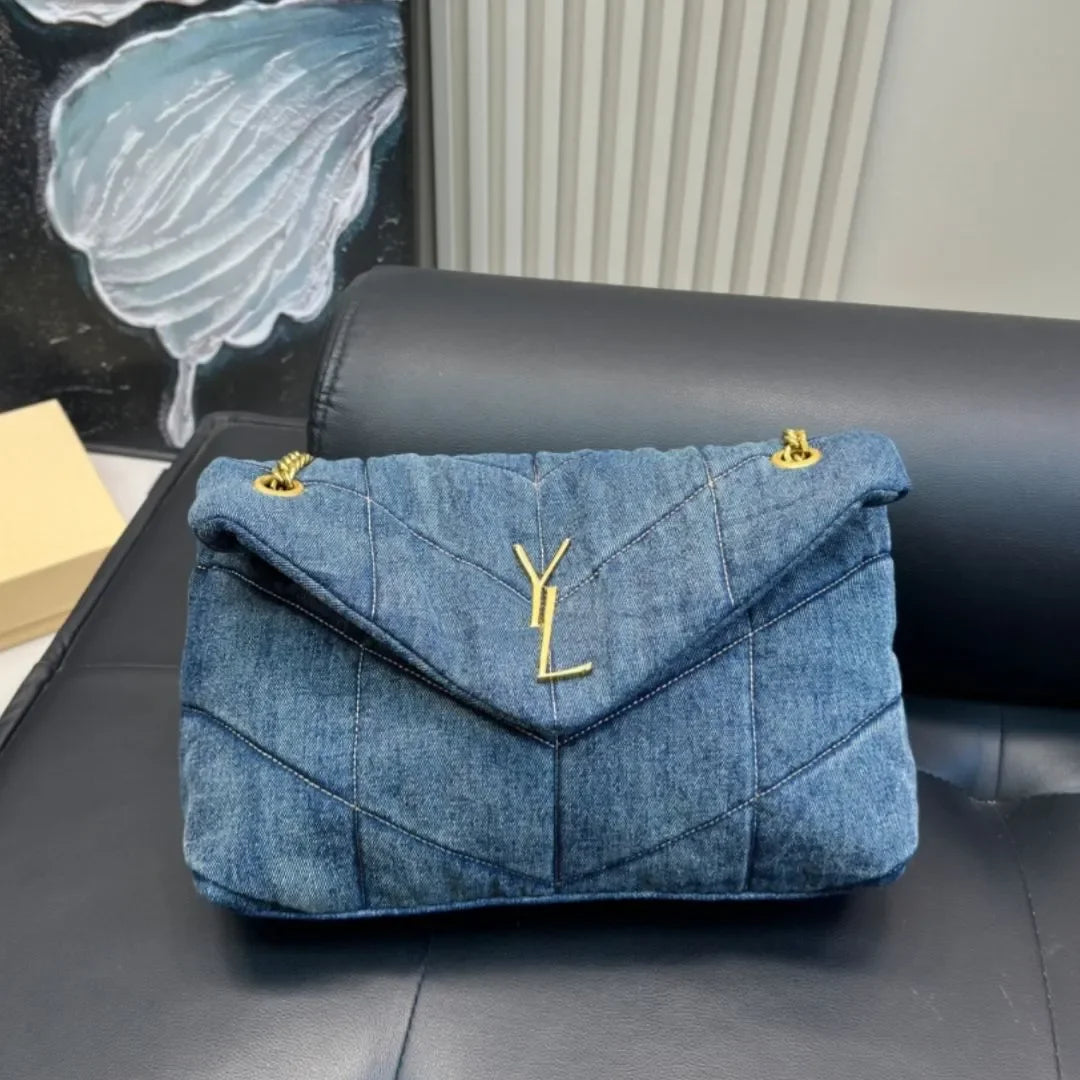 Designer Shoulder Luxury Woman Fashion Handbag Classic Womens Printed Retro Sweet Outdoors Purse Underarm Bag yslbags yslcross b