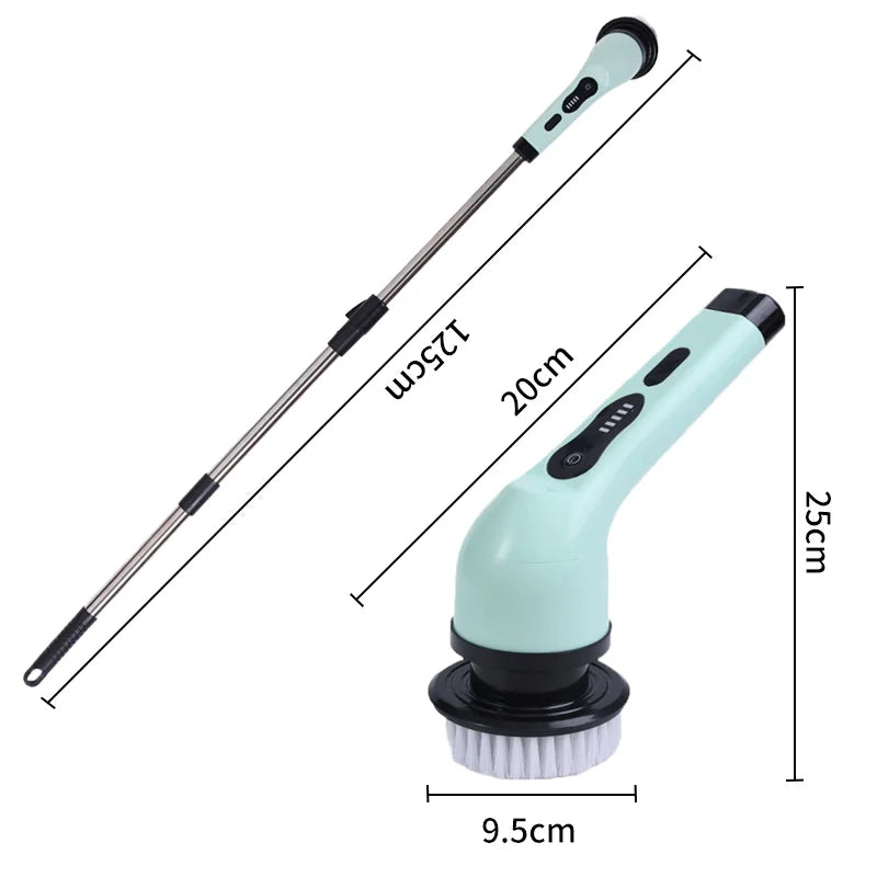 Cordless Electric Spin Scrubber Multipurpose, Cleaning Brush for Kitchen Bathroom Toilet Floor, Hair Broom Mop Household Gadget