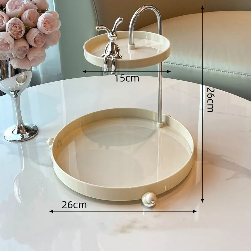 Makeup Organizer Tray Cosmetic Jewelry Lipstick Skincare Storage Shelf Perfume Watches Glasses Keys Rack Home Bathroom Holder