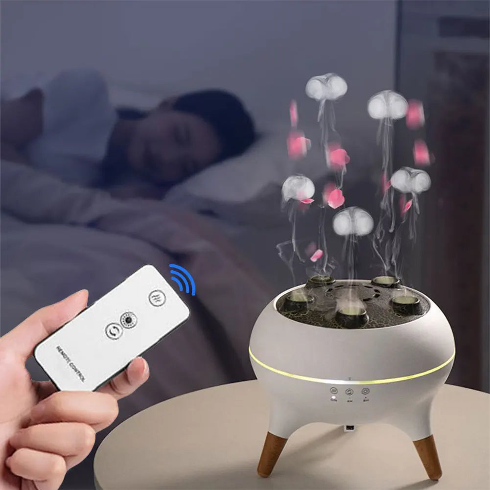 Dynamic Jellyfish Air Humidifier with Colorful Night Lights Cool Mist Humidifier Air Diffuser Humidifier for Home Office Bedroom