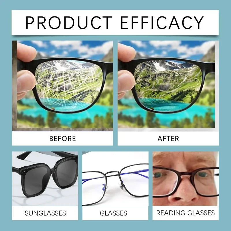 Eyeglass Cleaning Solution Multipurpose Glasses Care Liquid Lens Scratch Cleaning Tools High Concentration Glasses Repair Spray