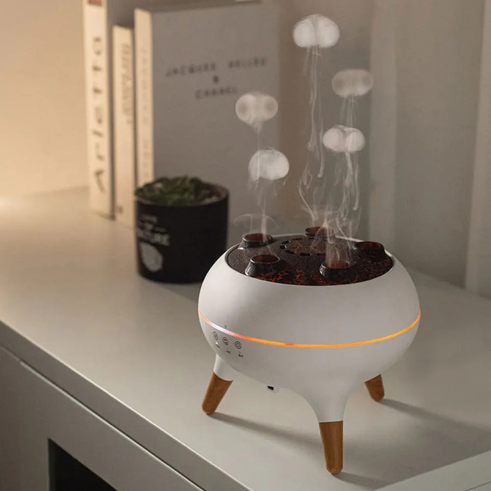 Dynamic Jellyfish Air Humidifier with Colorful Night Lights Cool Mist Humidifier Air Diffuser Humidifier for Home Office Bedroom