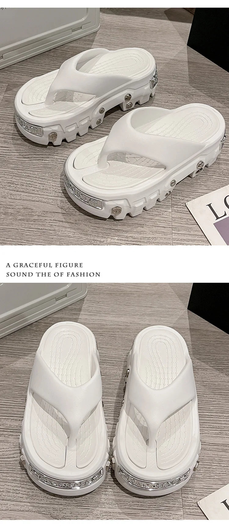 2025 New Sponge Cake Hole Shoes Thick Bottom Men's Couple Baotou Slippers Women's Non slip and Odorous Cold Slippers
