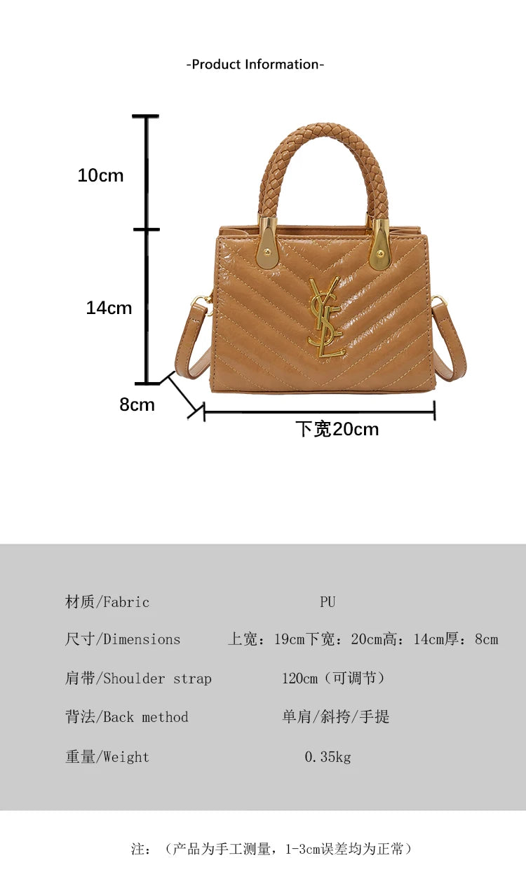 Best Fashionable Diaper Bag Solid Color Leather Handbag Women Casual Vintage Shoulder Bag Commuter Tote