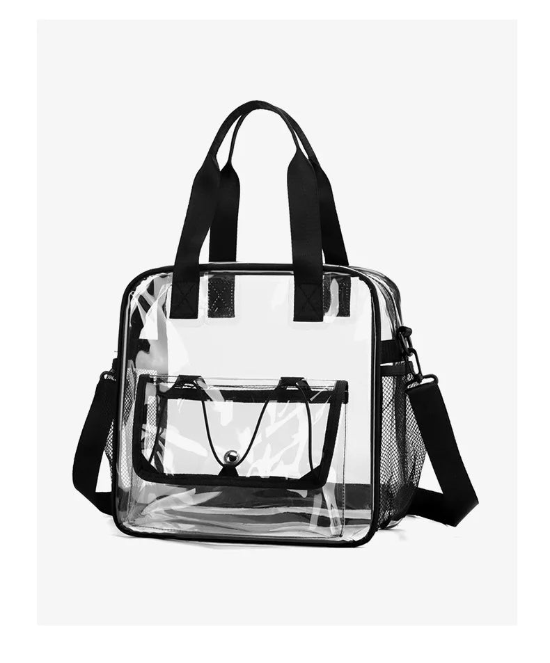 Ladies' shoulder bagTransparent swimming bag PVC travel storage bag travel bag sports stadium concert beach student fashion bag