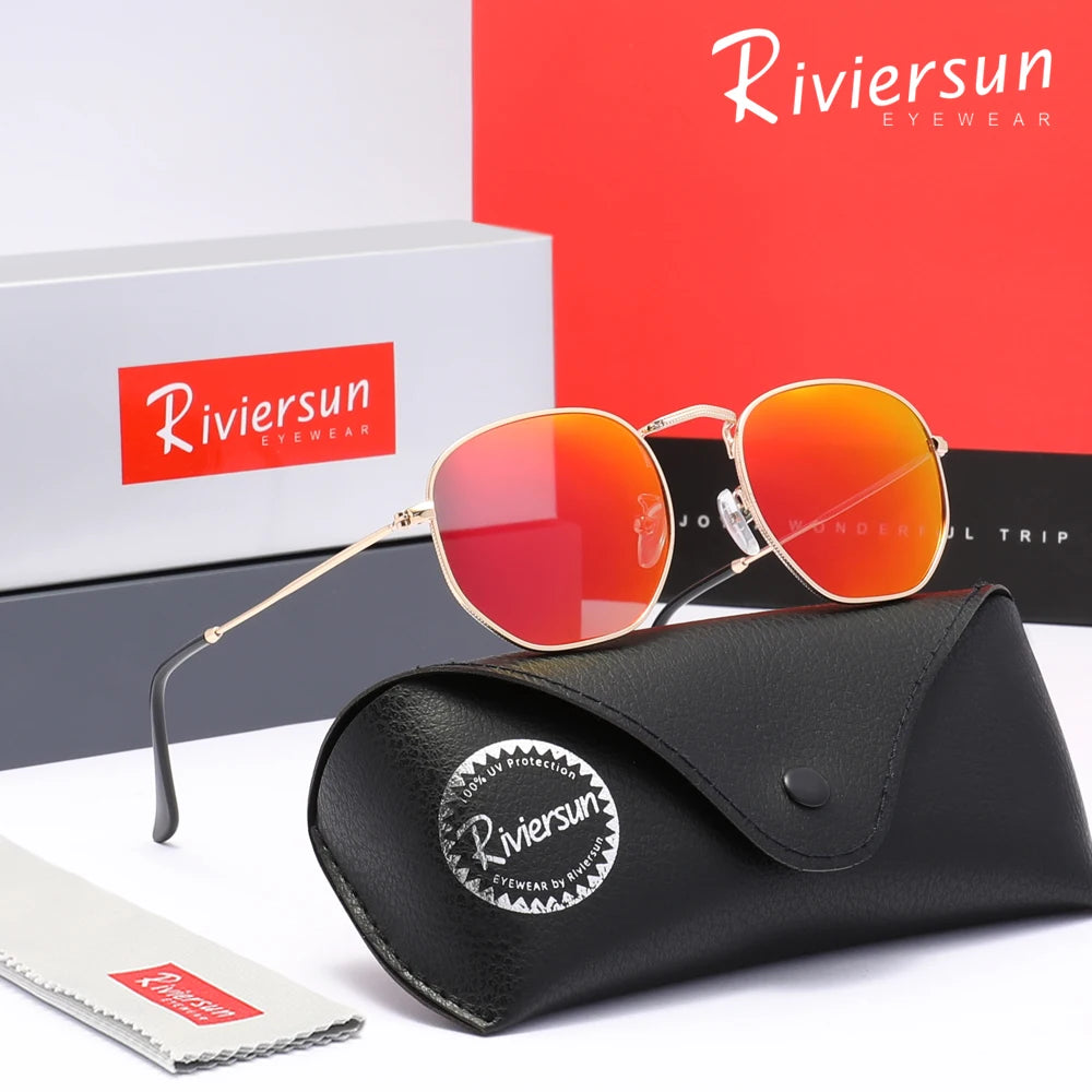 Classical Business Male Sunglasses Men Women Driving Outdoor Travel Round Frame Causal Anti-glare Retro Eyeglasses