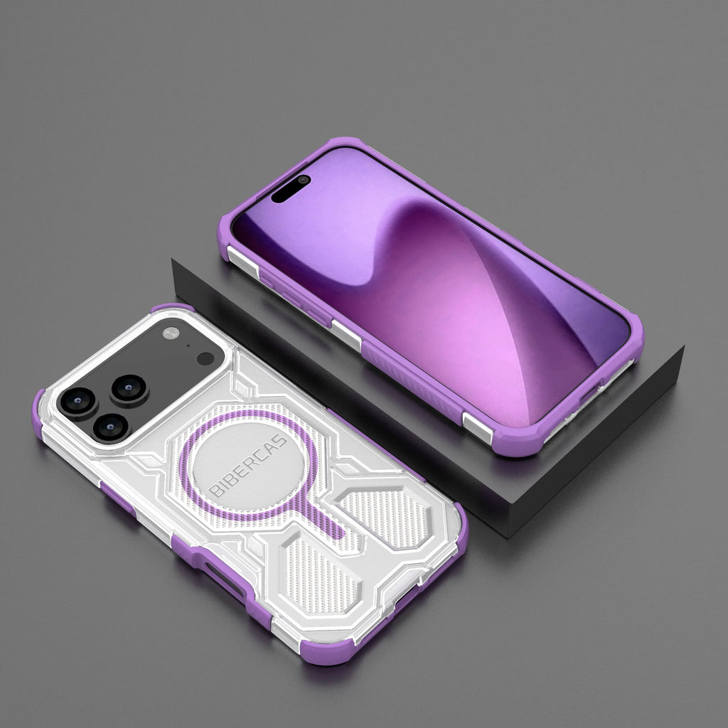 Military Armor Phone Case For iPhone 17 16 15 14 13 Pro Max 17Air 16E Magnetic Wireless Charging Anti-Drop Protective Cover