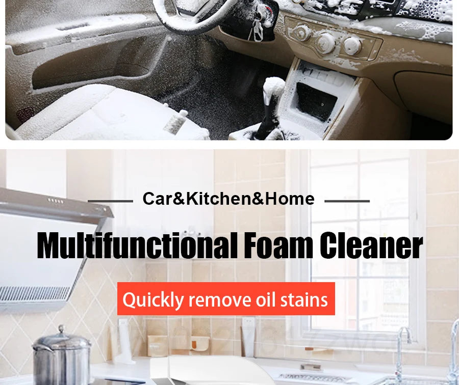 Multi-Purpose Foam Cleaner Rust Remover Cleaning Car House Seat Car Interior Accessories Home Kitchen Cleaning Foam Spray